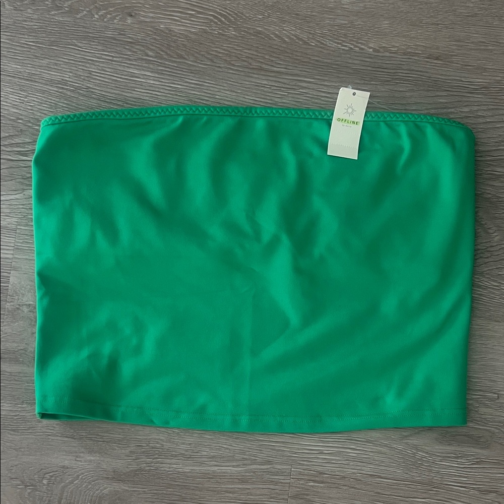 Offline Green Strapless Top NWT
